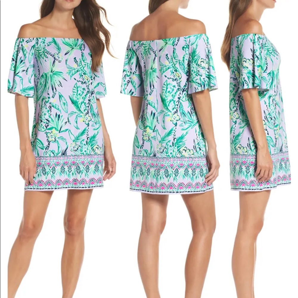 NWT Lilly Pulitzer Fawcett Off the Shoulder Dress